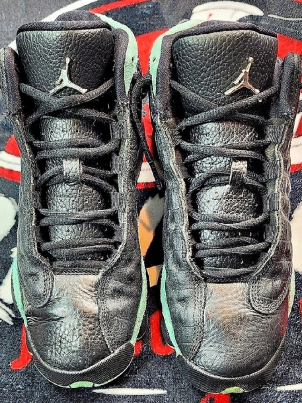 Jordan Air Jordan 13 Retro 'Island Green' Sneakers Black & Green Boys US 4Y